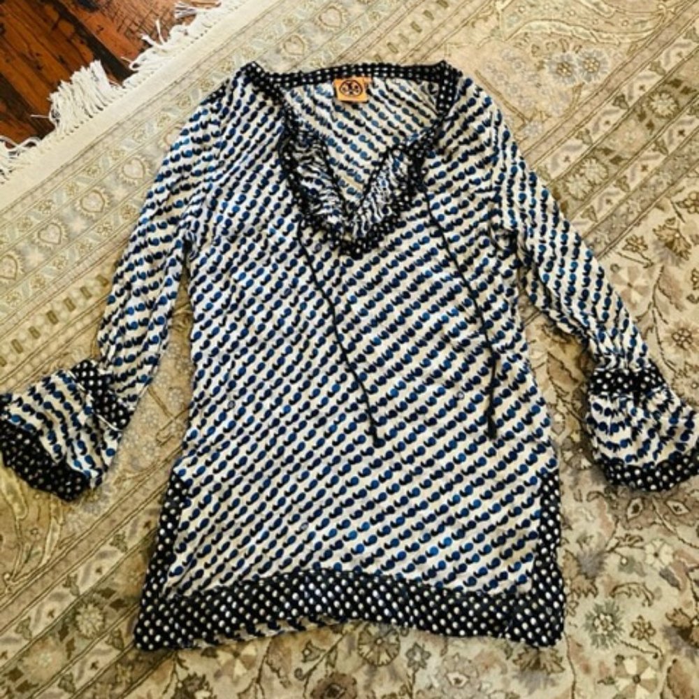 Tory Burch women silk mix shirt